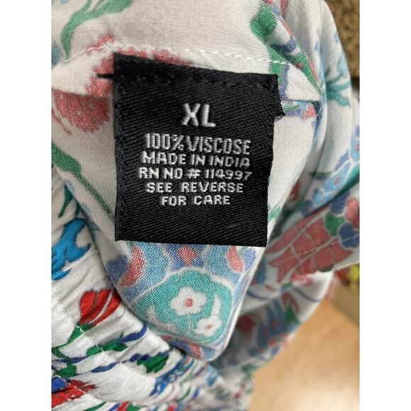 Tolani Collection 100% Viscose Wide Leg Ankle Length Floral Print Flowy Pants XL - Picture 8 of 8